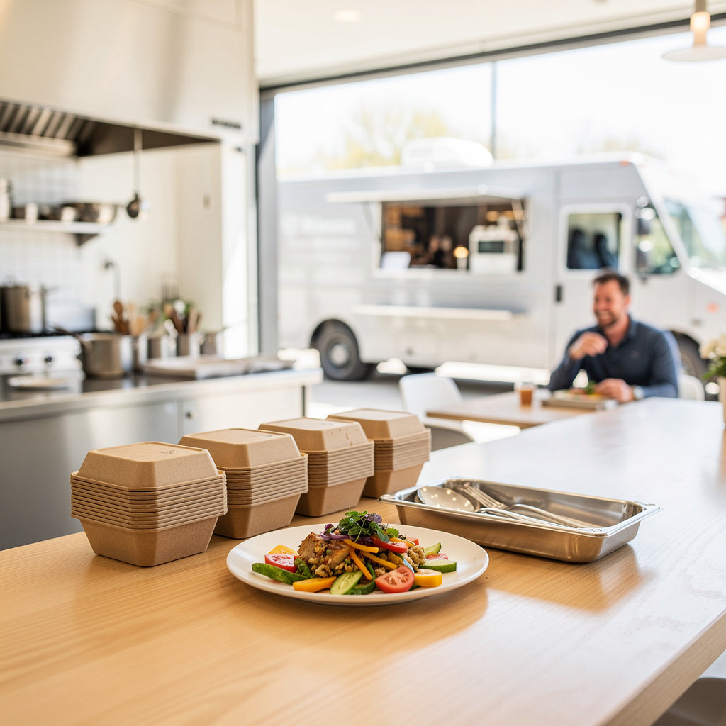 Santa Barbara Food Connection restaurant dining area and diverse menu items showcasing our casual dining services
